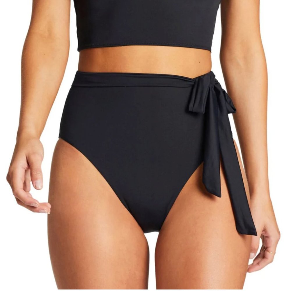 NWT Vitamin A EcoLux Lola Full Coverage Bikini Bottom in Black 4